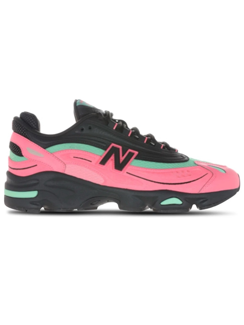 New Balance Women's Pink and Teal Low-Top Sneakers